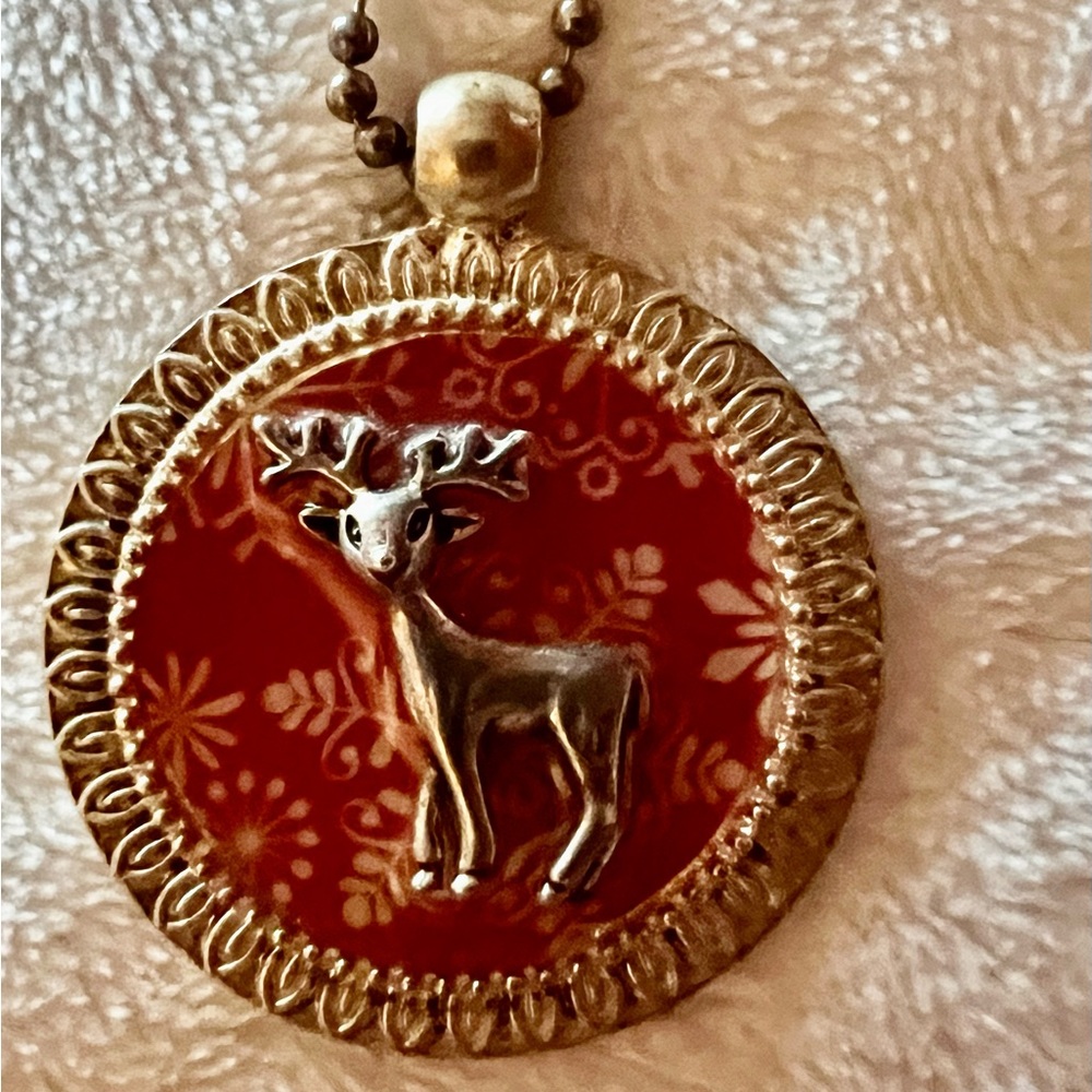 Christmas Deer Necklace